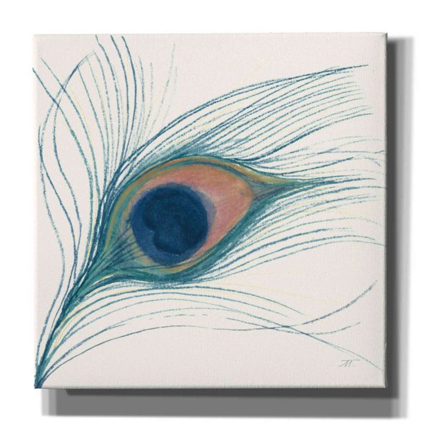 Peacock Feather I Blue  by Miranda Thomas, Giclee Canvas Wall Art For Sale