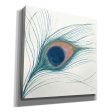 Peacock Feather I Blue  by Miranda Thomas, Giclee Canvas Wall Art For Sale