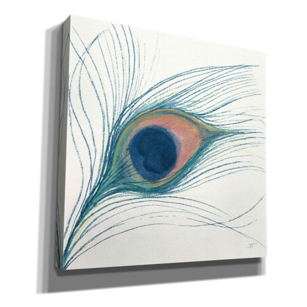 Peacock Feather I Blue  by Miranda Thomas, Giclee Canvas Wall Art For Sale