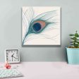 Peacock Feather I Blue  by Miranda Thomas, Giclee Canvas Wall Art For Sale