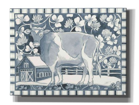 Farm Life II Stripe Border  by Miranda Thomas, Giclee Canvas Wall Art Discount