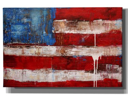 Ashley American Flag  by Erin Ashley, Giclee Canvas Wall Art Hot on Sale