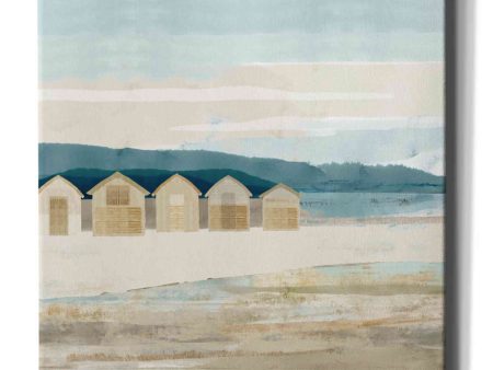 Stone Bay Huts I  by Flora Kouta Giclee Canvas Wall Art on Sale