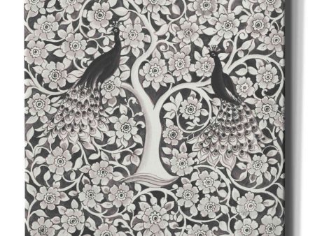 Peacock Garden VII BW  by Miranda Thomas, Giclee Canvas Wall Art Discount