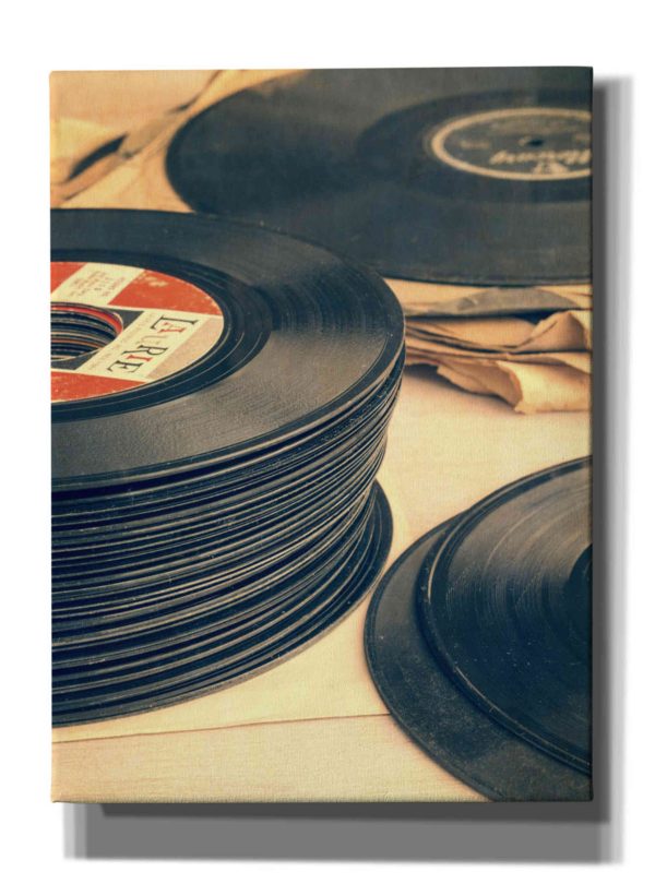 Old 45s  by Edward M. Fielding, Giclee Canvas Wall Art For Sale